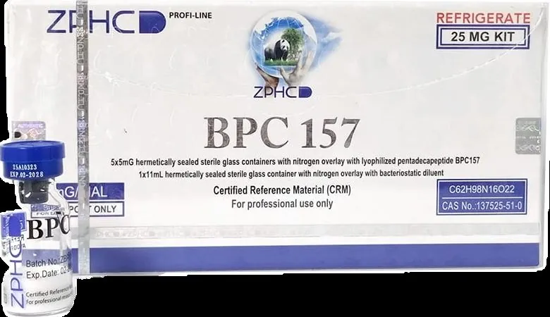 BPC-157 packaging made by ZPHC