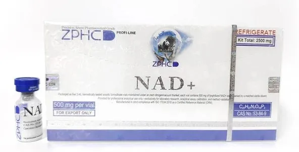 ZPHC NAD+ kit, Profi-Line range, and a vial