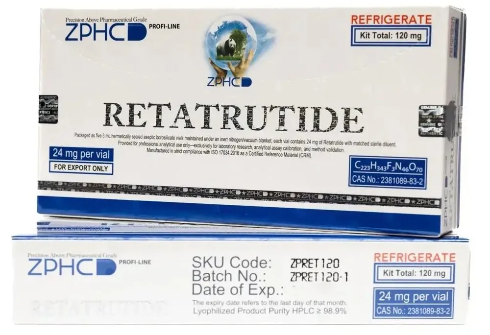 Упаковка Retatrutide производства ZPHC, линейка Profi-Line